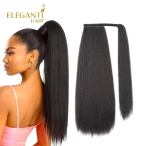 Postiche femme queue de cheval Lisse Afro