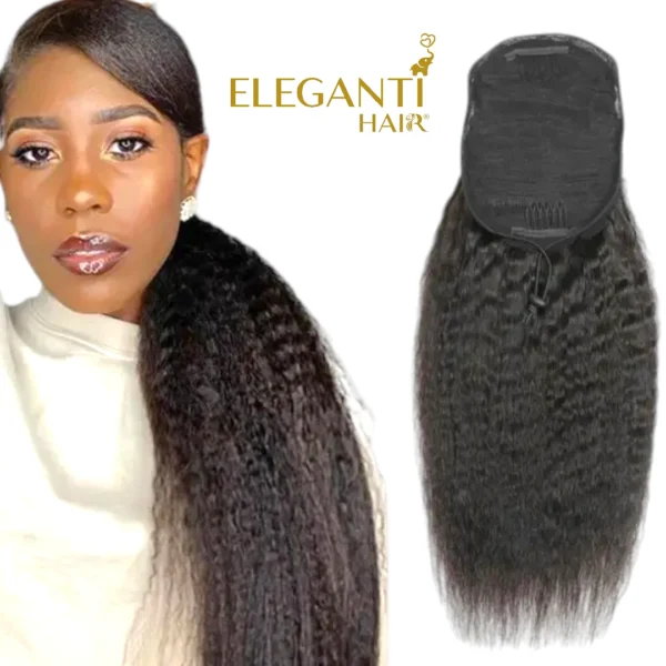 Postiche femme queue de cheval Lisse Afro - immagine 2