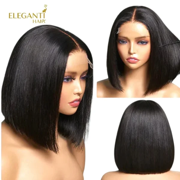 BOB Perruque Lace Frontale cheveux humains Densité 180% - immagine 2