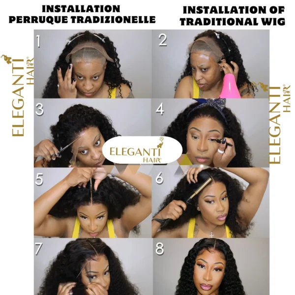 Perruque HD Afro Bouclée Raw Hair - immagine 10