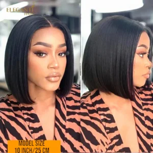 BOB Perruque Lace Frontale cheveux humains Densité 180%