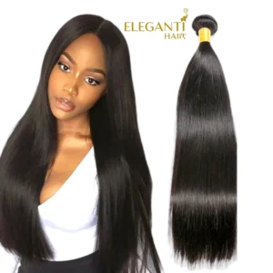 Tissage naturel lisse cheveux humain