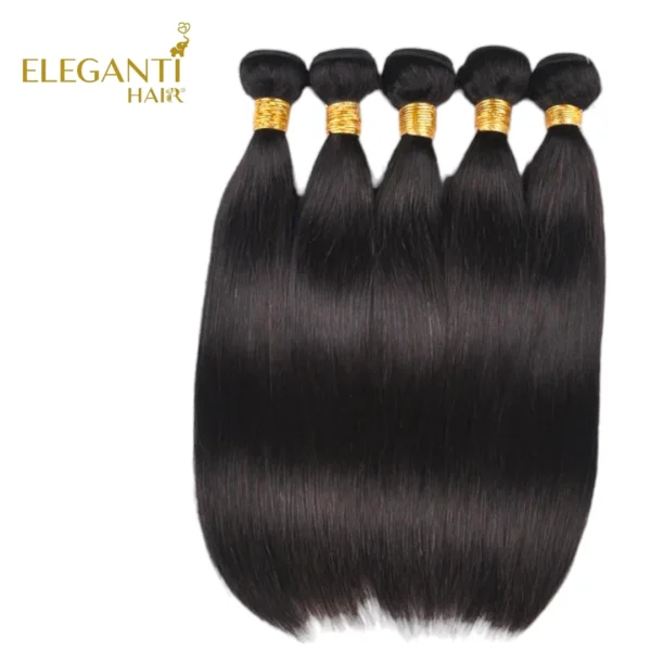 Tissage naturel lisse cheveux humain - immagine 2