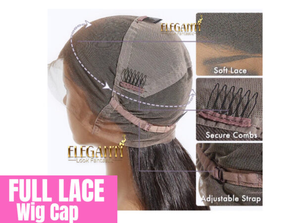 Perruque cheveux naturels avec frange- TINA - immagine 7