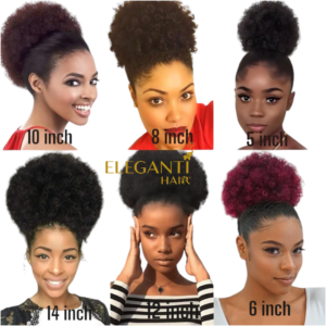 Afro Puff chignon naturel drawstring ponytail extension