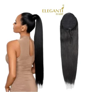Queue de cheval Lisse chignon naturel