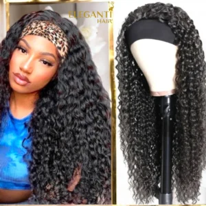 Perruque avec bandeau cheveux femme bresilienne bouclée