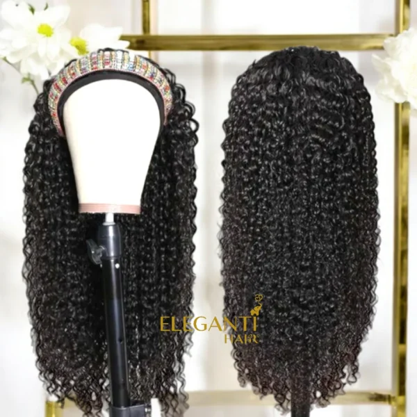 Perruque avec bandeau cheveux femme bresilienne bouclée - immagine 3