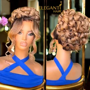 Perruque naturelle pour mariage  lace front  Briana