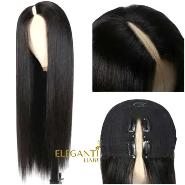 Perruque human hair V part lisse - immagine 3